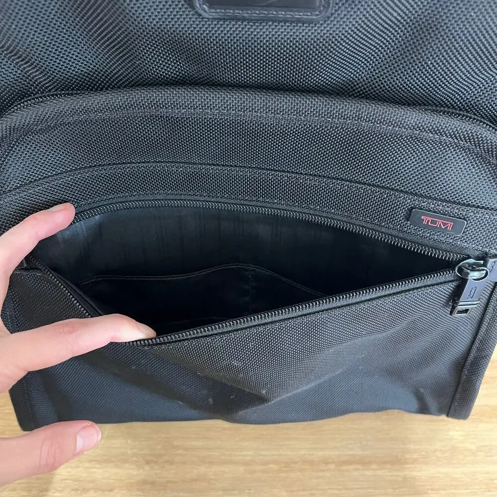 TUMI Alpha Slim Solutions Brief Pack 26172DH Black Nylon Backpack